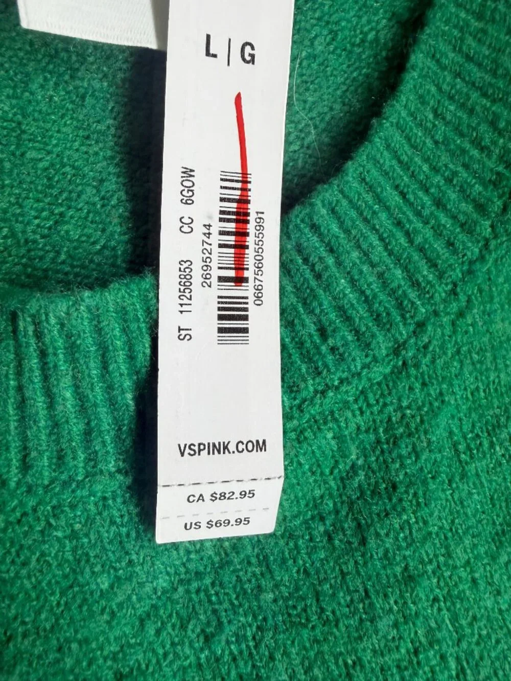 TWO (2) of PINK Victoria Secret Collegiate Knit Crewneck Sweater NEW with TAGS - Picture 9 of 12